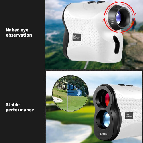 High precision, rangefinder for golf, 6x magnification, 457 m, rangefinder with slope 1