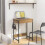 SoBuy Bureau 60x40x77 cm avec tiroir et crochets 2
