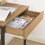 SoBuy Bureau 60x40x77 cm avec tiroir et crochets 7