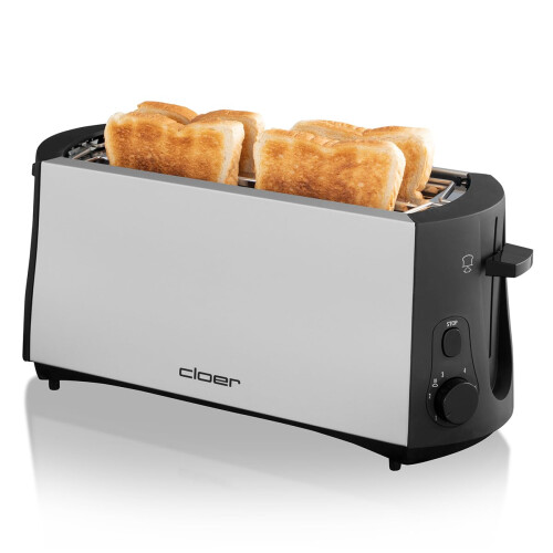 Cloer 3710 - toaster - matte black metals