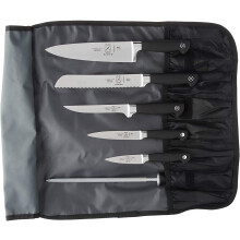Mercer Culinary M21800 Genesis 7-Piece Forged Knife Roll Set, Stainless Steel, 40x15x7 cm, Silver