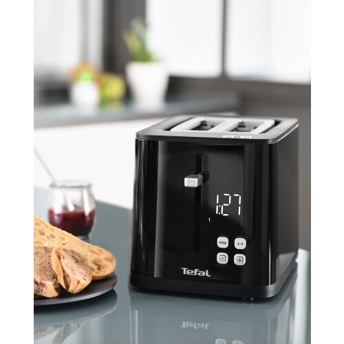 Tefal Tefal Smart 'N' Light 2 Slice Digital Toaster TT640840, Black 2