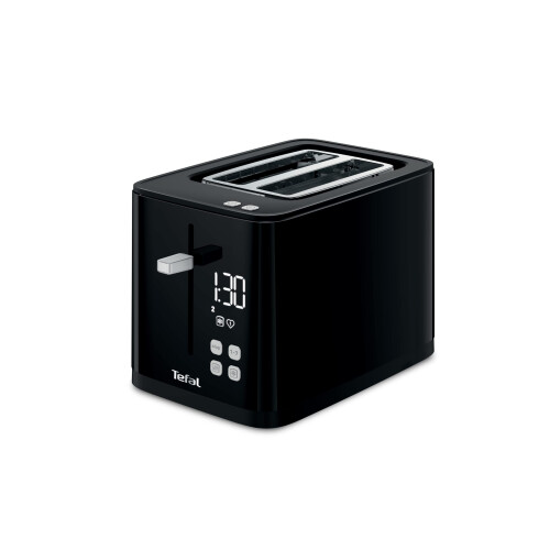 Tefal Tefal Smart 'N' Light 2 Slice Digital Toaster TT640840, Black
