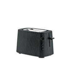 Alessi MDL08 B/UK Toaster, Plastic, Black