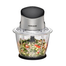 ROMMELSBACHER Multi Hachoir MZ 500 - Krachtige motor, speciale 4-mes roestvrijstalen mes, glazen container van 1,5 l, zwart