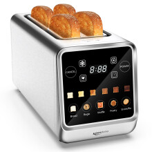 Keenstone Toaster 4 Slice, Digital Smart Toaster with TouchScreen, Memory Function, Single Slot Toasting, Timer, Reheat & Defrost for Bagels, Bread,