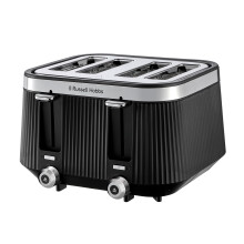 Russell Hobbs 4 Slice Toaster [1960W, Frozen/Cancel/Reheat function with Indicator light] Bront? (Extra wide slots, 6 Browning levels, Lift & Look