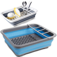 Guaranteed4Less Collapsible Washing Up Bowl Dish Drainer Draining Folding Water Reusable Camping