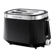 Russell Hobbs 2 Slice Toaster [980W, Frozen/Cancel/Reheat function with Indicator light] Bront? (Extra wide slots, 6 Browning levels, Lift & Look