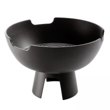 Mors?? Ignis Fireplace ? ? ?small fire bowl made of solid cast iron for garden, terrace, camping and outdoor area, in clean design, black
