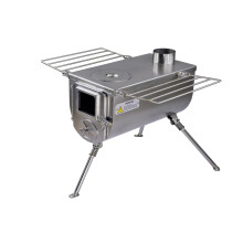Winnerwell Woodlander Large Tent Stove | Portable Wood Burning Stove for Tents, Shelters, and Camping | 1500 Cubic Inch Firebox | Precision Stainless