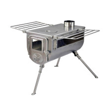 Winnerwell Woodlander Double-View Large Tent Stove | Portable wood Burning Tent Stove for Tents, Shelters, and Camping | 1500 Cubic Inch Firebox |