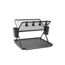 Brabantia Dish Drainer, Aluminium, Dark Grey, Large