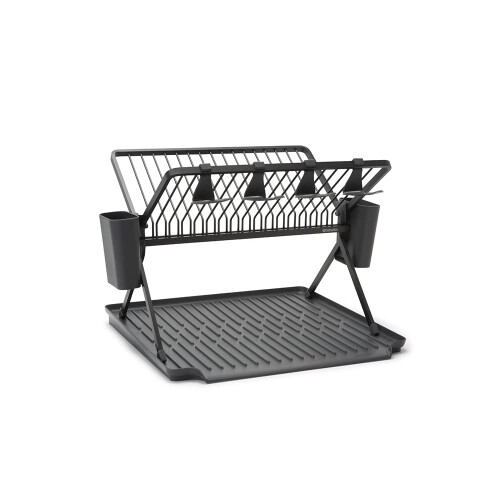 Brabantia Brabantia Dish Drainer, Aluminium, Dark Grey, Large