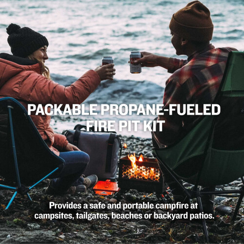 FireCan Portable Propane Fire Pit with Hose and Adjustable Regulator 1