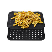 Tower TLINER6 Reusable Rectangular Air Fryer Liners, Pack of 2 Paper Accessories, Suitable for Most 9 Litre Dual Basket Air Fryers Including Tower