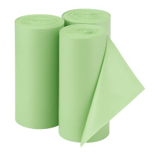 Hifen? 5 Litre Biodegradable Bin Bags 60 Count Heavy Duty Food Waste Bags Compostable Caddy Liners Green Trash Rolls