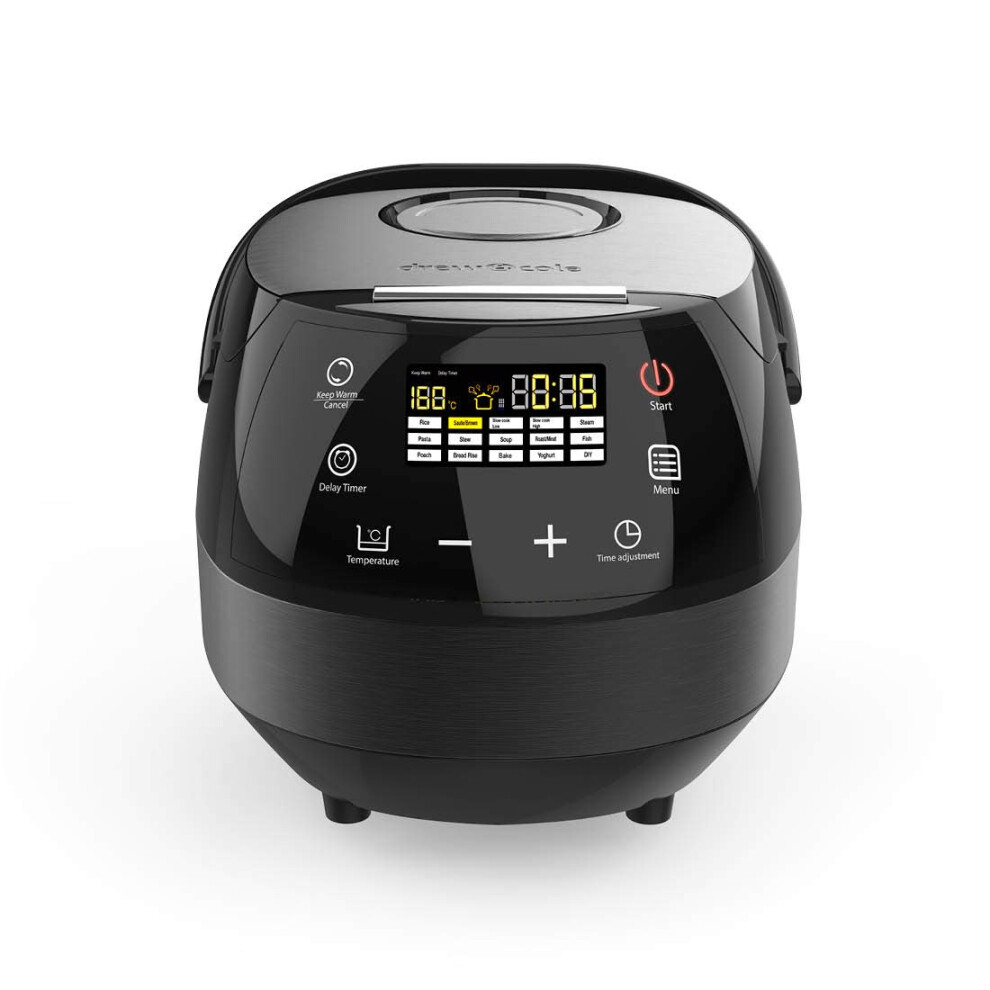 Drew & Cole Cleverchef 14-In-1 Multi Cooker, Stew, Roast, Slow Cooker, Steam, Bake, Bread Maker, Rice, Soup Maker And More, Cooks 5 Portions, Charcoal