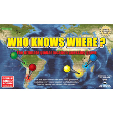 Wild Card Games Who Knows Where? - The Global Location Guessing Family Board Game