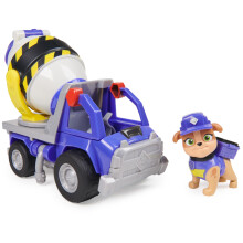 Rubble & Crew, Mix?s Cement Mixer Toy Truck with Action Figure and Movable Construction Toys, Kids? Toys for Ages 3 and Up