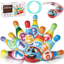 Bowling Set Kids, Toddler Toys for 2 3 4 Year Old Boy Girl Gift for 1-6 Year Old Boys Toys Age 1 2 3 Kids Toys Age 2 3 Educational Toy for 1-3 Year