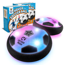 Let Loose Moose Hover Ball ? Light Up Indoor Football 2 Pack w/Foam Bumpers for 3-12 Year Old Boys and Girls ? Games and Toys for Kids
