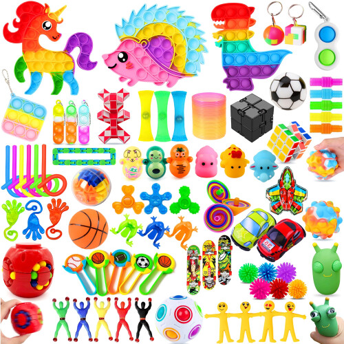 Pack 59 PCS Fidget Toys Anti-Stress – Jouets Sensoriels Pour Enfants Et Adultes TDAH, Autisme, Anxiété – Soulagement Et Concentration