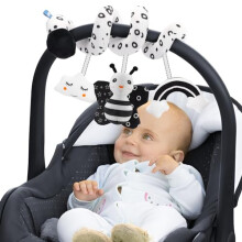 syid Spiral Pram Toys for Babies - Activity Hanging Toys Stroller Pushchair Car Seat Toys Baby Black and White Sensory Toys for 0 3 6 9 12 Months,