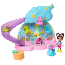 Gabby?s Dollhouse, Kitty Care Ear Purrfect Playroom, 17-Piece Playset with 4 Toy Figures and Dollhouse Furniture, Kids? Toys for Girls & Boys Aged 3+