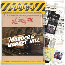 Cryptic Killers Unsolved murder mystery game - Cold Case Files Investigation Detective Evidence & Crime File - individuals, date nights & party games-