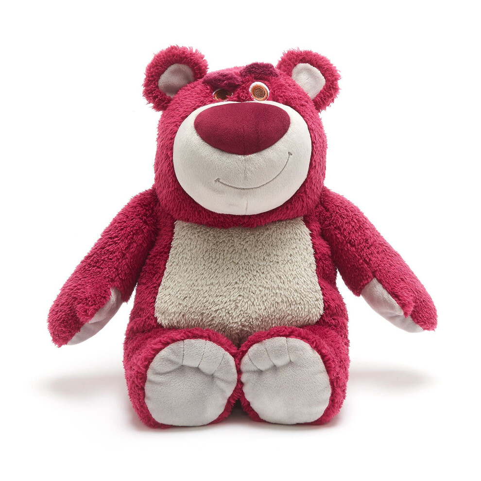 Disney Store Official Lotso Huggin' Bear Soft Toy, Toy Story, 32Cm/12?, Strawberry Scented Teddy, Plush Cuddly Character, Villain With Pink