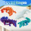 Flavery 4 Pack 3D Printed Dragon Egg Small, Easter Eggs with Dragon Inside, Articulated Crystal Dragon Fidget Toy, Easter Basket 2