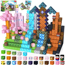 ToyUnited Magnetic Building Blocks, 200PCS Magnetic Blocks Toys for Kids, Stacking Cubes for Boys Girls Age 3-10+, STEM Montessori Stacking Toy,