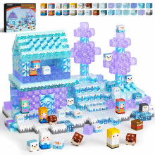 GobiDex 100 PCS Magnetic Building Blocks Set ? Frozen Educational Sensory Girls Toys for Kids Ages 3+ | Group Activities, Birthday & Princess Gifts