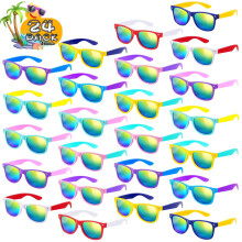 SCIONE 24 Pack Kids Sunglasses Bulk Neon Colors Sunglasses Party Bag Fillers for Kids Party favours for Birthday, Beach Pool
