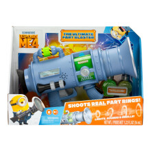 Despicable Me 4 The Ultimate Fart Blaster; Blasts out REAL Fart Rings of fog; Plays 15 Different Fart Sounds Lights Up and Emits Smells; It Includes 2