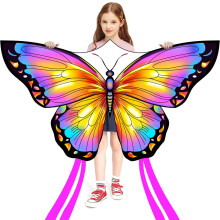 HONBO Butterfly Kites for Kids & Adults,55" x 28" Large Beginner Kite for Kids Ages 4-8,Easy to Fly for Beginners, Each Kite with 300ft Line