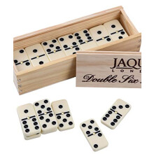 Jaques of London Dominoes Set | Complete D6 Dominoes Game for Adults & Children | Luxury Dominos Set | Traditional Games | Since 1795