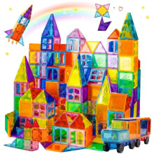 Xekel 120PCS Magnetic Building Blocks, Magnetic Tiles 3D Kids Toys Sets, Building Construction Educational STEM Toys for 3+ Year Old Boys and Girls
