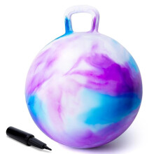INPODAK Space Hopper for Kids Age 8 to 12, 20 Inches Hopping Balls, Jumping Ball with Handle, Hop Ball Toy for 6 Years Old Child Boys Girls Indoor