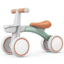 Umatoll Baby Balance Bike for 1 Year Old Boys Girls, 12-24 Months Toddler Balance Bike with Removable Basket, Adjustable Seat, 4 Wheels Infant Bike,