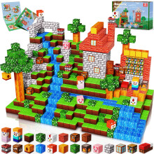 Goody King Magnetic Building Blocks | 150PCS Building Cube for Boys & Girls Age 3 4 5 6 7 8 9 10,STEM Montessori Stacking Toy, Magnetic Tiles Building