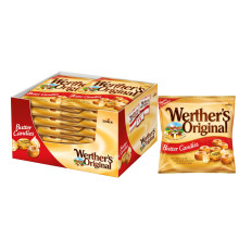 Werther's Original Butter Candies, Perfectly Sized Classic Caramel Treats, Gluten-Free & Vegetarian, 135 g (Pack of 15)