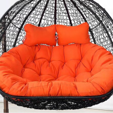 Double Egg-Shaped Swing Chair Cushion - Removable & Washable Cover, Durable (Chair Not Included)