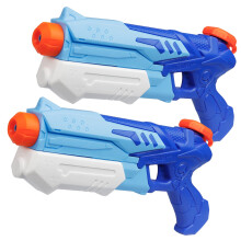 D-FantiX Water Guns for Kids, 2 Pack Super Water Blaster Soaker Squirt Guns 300CC Long Range Summer Swimming Pool Beach Party Favors Water Fighting