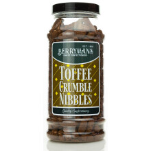 Original Toffee Crumble Nibbles Retro Sweets Gift Jar By Berrymans Sweet Shop - Classic Sweets, Traditional Taste.