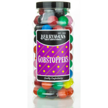 Original Gobstoppers Retro Sweets Gift Jar by Berrymans Sweet Shop - Classic Sweets, Traditional Taste.