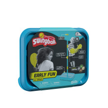 Early Fun All Surface Junior Swingball Set, For ages 3+, Introduction to Swingball, Foam Ball and little hands bats, Tangle Free Top Spinner, All