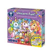 Orchard Toys Unicorn Fun! - 3 in 1 Educational Board Games for 4+ Year Olds - Unicorn Gifts for Girls and Boys - Number and Counting Games for Kids -