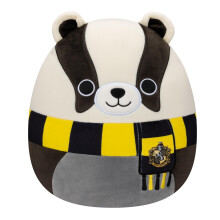 Squishmallows Original 10 Inch Harry Potter Hufflepuff Badger Medium-Sized Plush, Black
